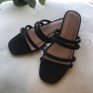 A New Day Black Suede Flats